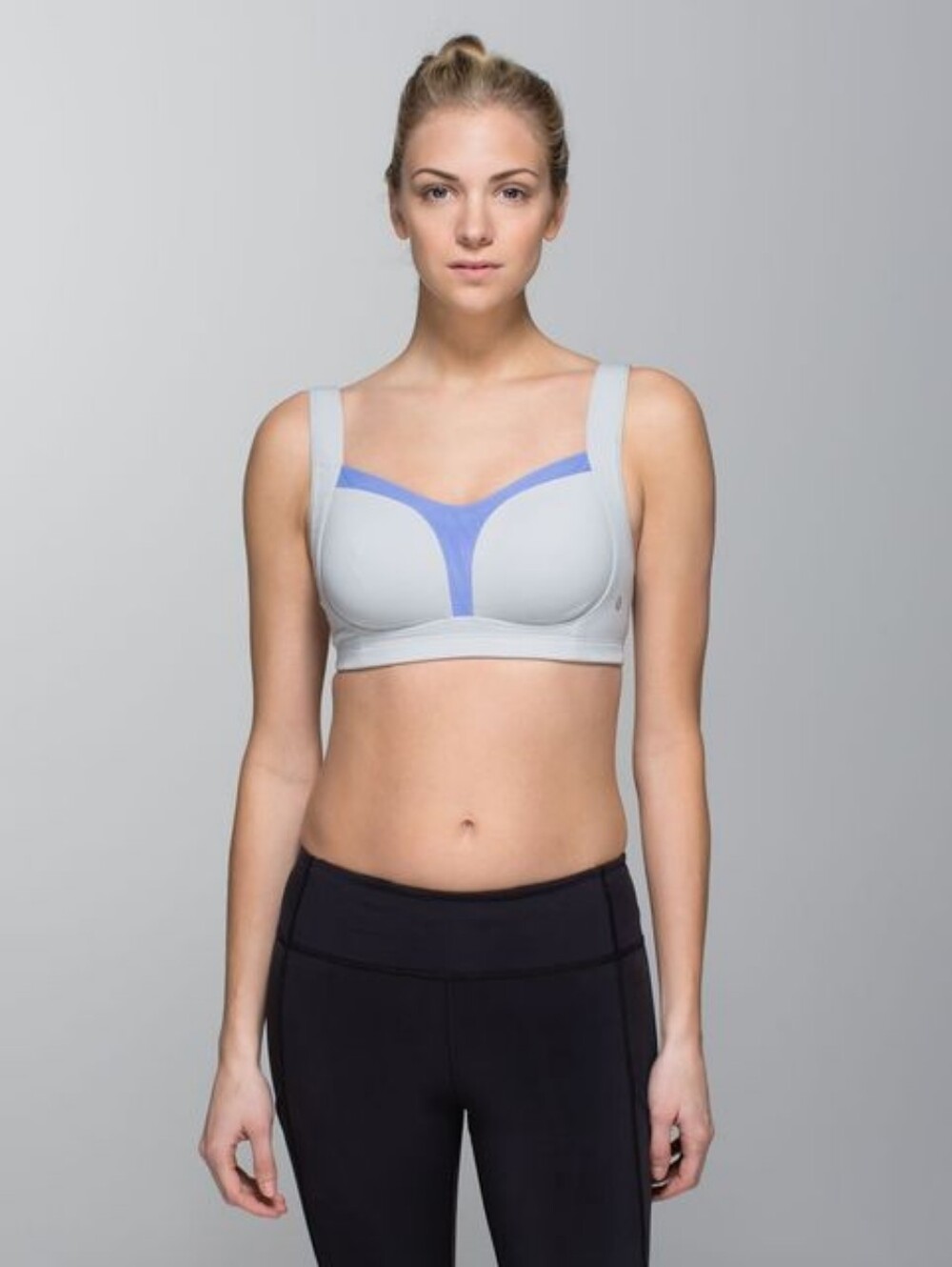 Lululemon Ta Ta Tamer II Pow Periwinkle / Silver Spoon Sz 36DD